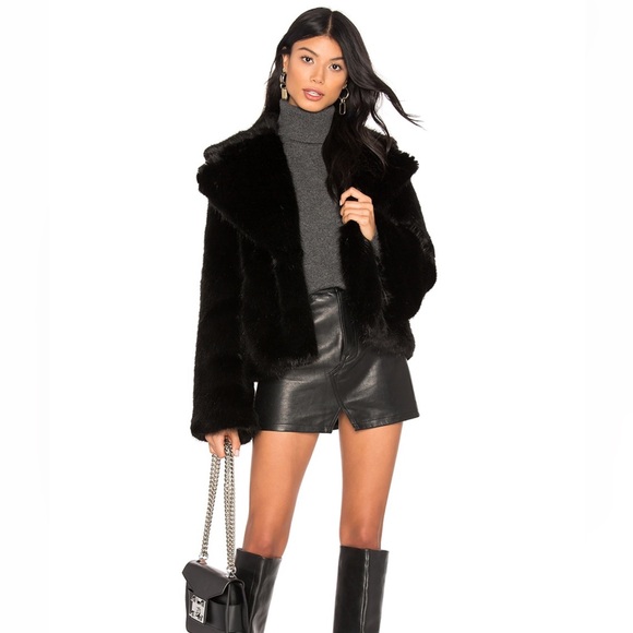 Madam butterfly Faux Fur Jacket - Picture 1 of 8